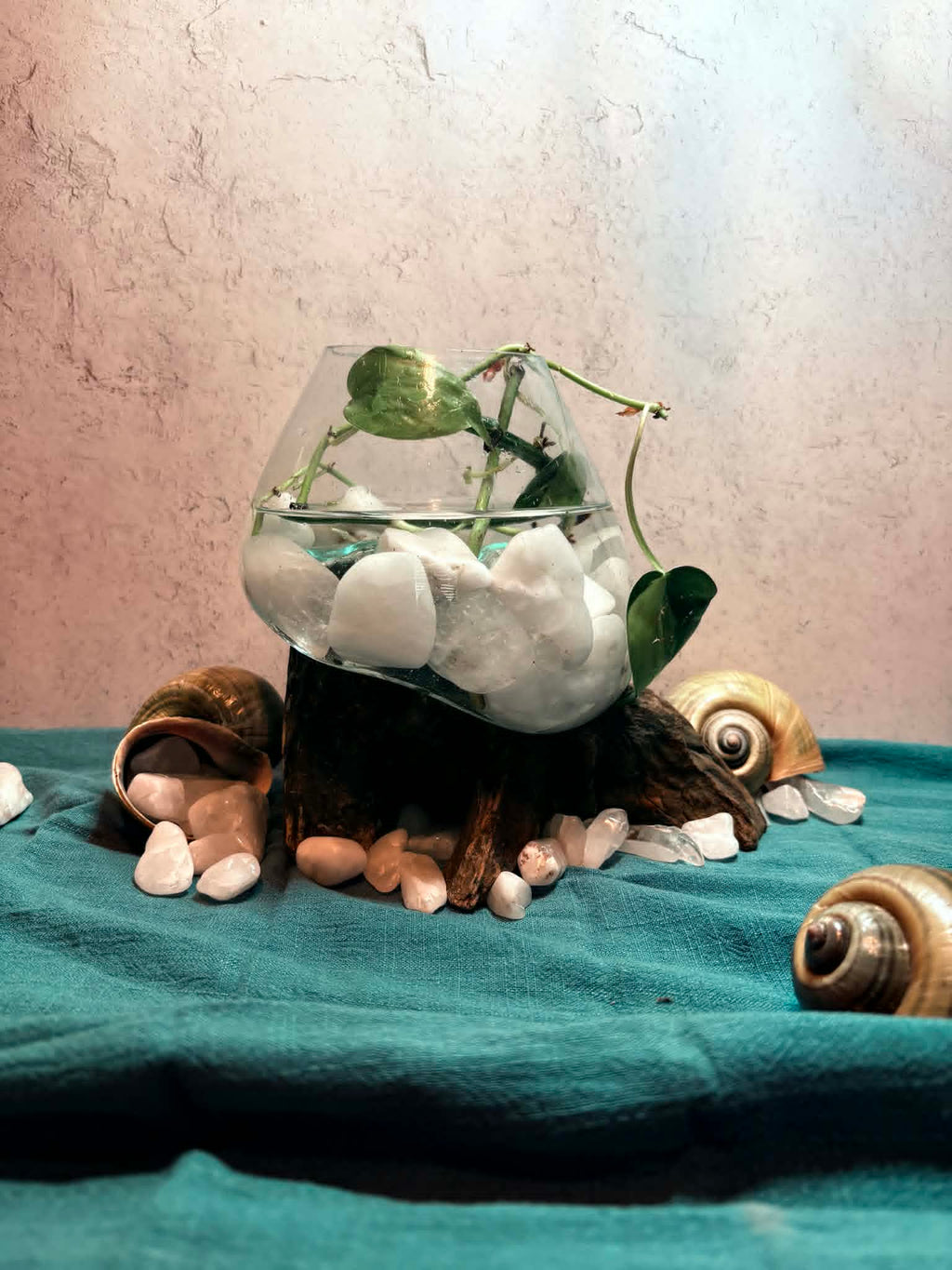 Aquascape Roots Glass Quartz Display (Tumbled Quartz Only)